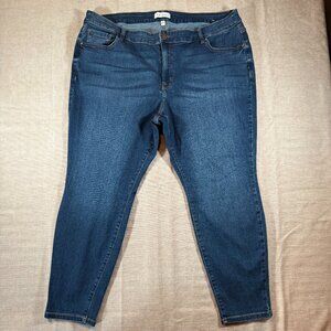Lane Bryant Flex Magic Waistband Signature Fit Skinny Jeans Mid-Rise Size 24